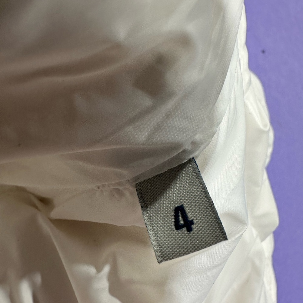 Moncler Cream Puffer Jacket with Logo Patch - Picture 10 of 13